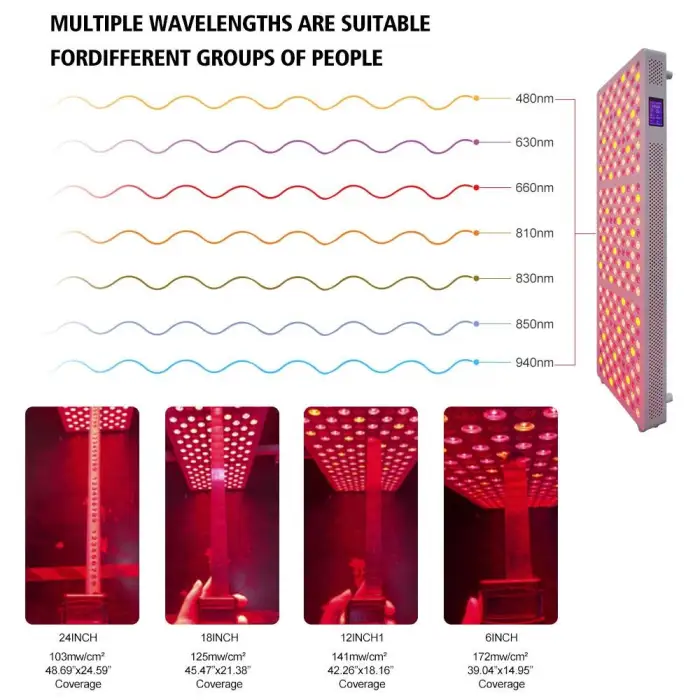 AZURE OEM ODM  Touch Screen 1500W Full Body PDT Machine Infrared Device Led Red Light Therapy Panel