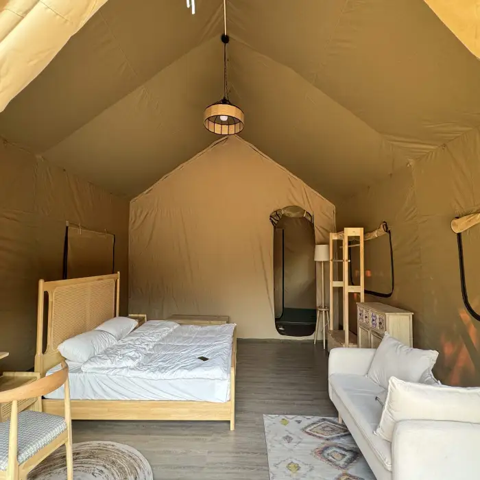 Glamping Tent Factory Luxury Camping House for 5*9m Safari Tent Luxury Resort Tent