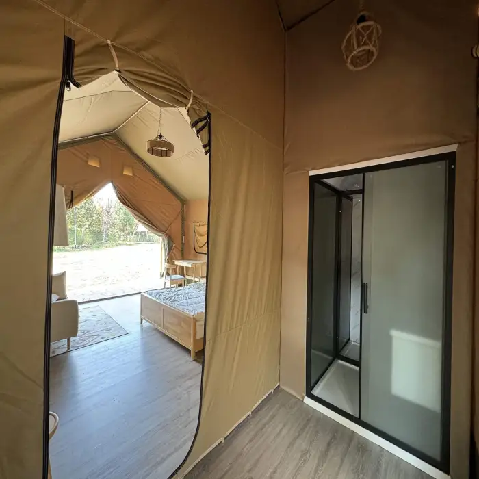 Glamping Tent Factory Luxury Camping House for 5*9m Safari Tent Luxury Resort Tent