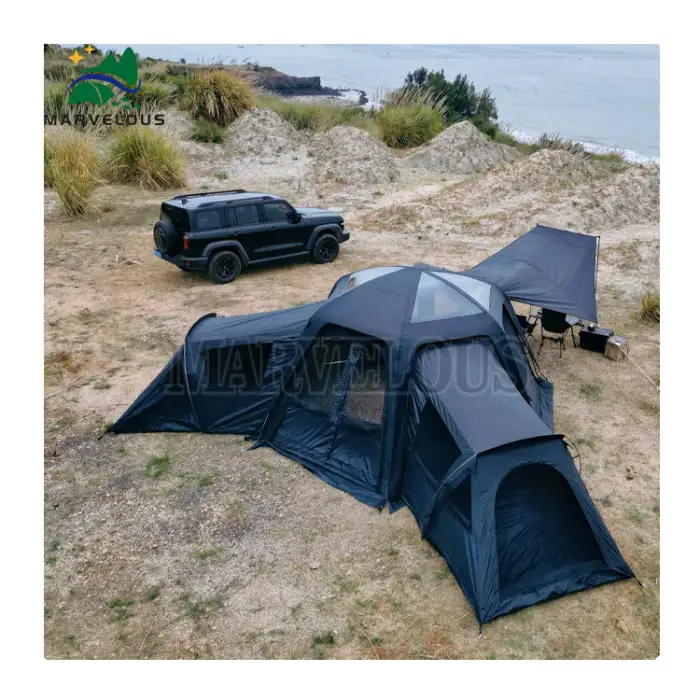 10 Person House Waterproof Family Dome Tent for Car Side