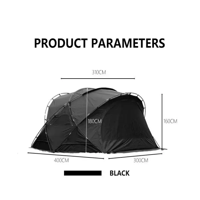 Half Dome Canopy Spherical Tent Outdoor Folding Portable Dome Sun Protection Waterproof Thickened Camping Tent