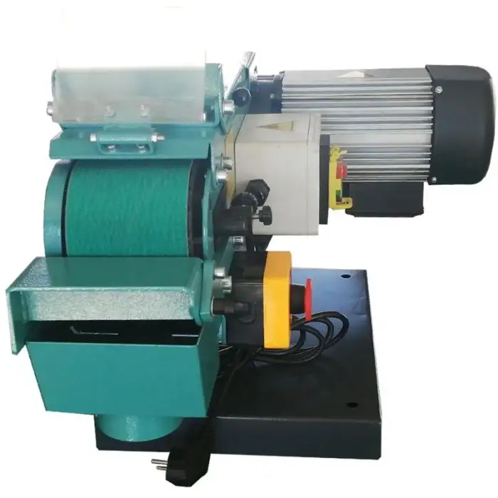 BS100-140 60 Grit Sandpaper Durable Belt Sand Belt Multiple Speeds Grinding Rollers Sanding Machine with Stand