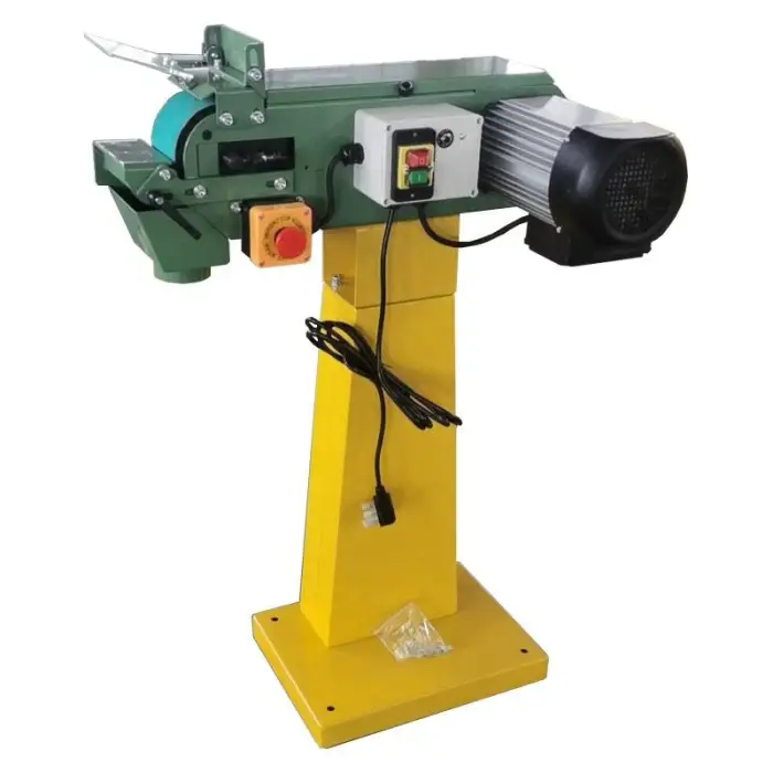 1.5KW Industrial Bench Grinder Polisher Electric Sander Vertical Wood Metal Belt Sander Power Tools Mini Sanding Machine