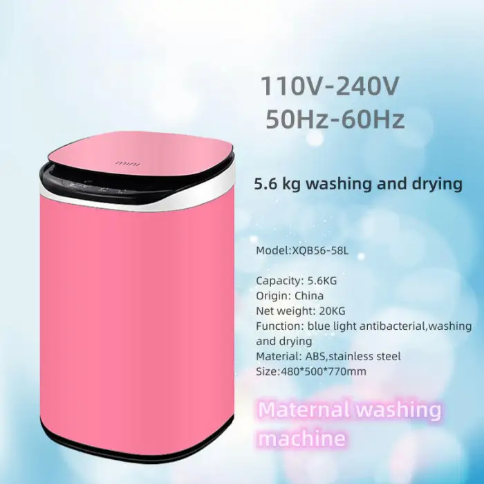 2kg 3.5kg 4.5kg 4.8kg 5.6kg Washing Machine Laundry and Drying Fully Automatic Portable Household Washing Machines