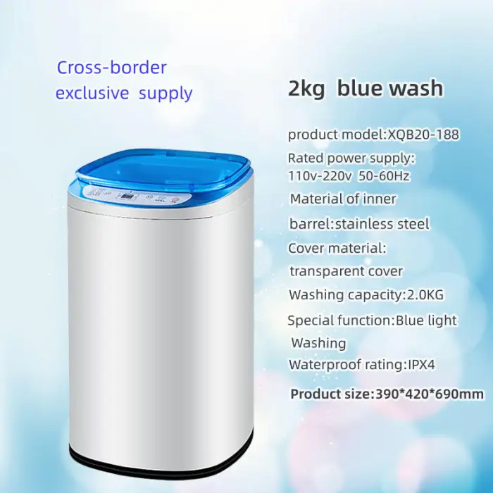 2kg 3.5kg 4.5kg 4.8kg 5.6kg Washing Machine Laundry and Drying Fully Automatic Portable Household Washing Machines