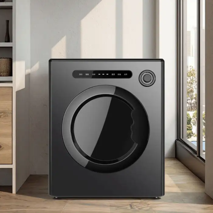 Portable Compact Stainless Steel Tumble Dryer Auto-Electronic Control Panel Front Load for Home Laundry Clothes Dryer