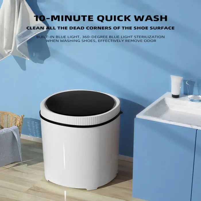 Portable 7.5ml Mini Rechargeable Shoe Clothes Washing Machine with Dryer 220V Electric New Condition