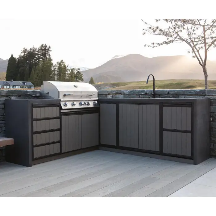 Garden BBQ Outdoor Kitchen Stainless Steel Modular BBQ Kitchen Outdoor Built in Grill