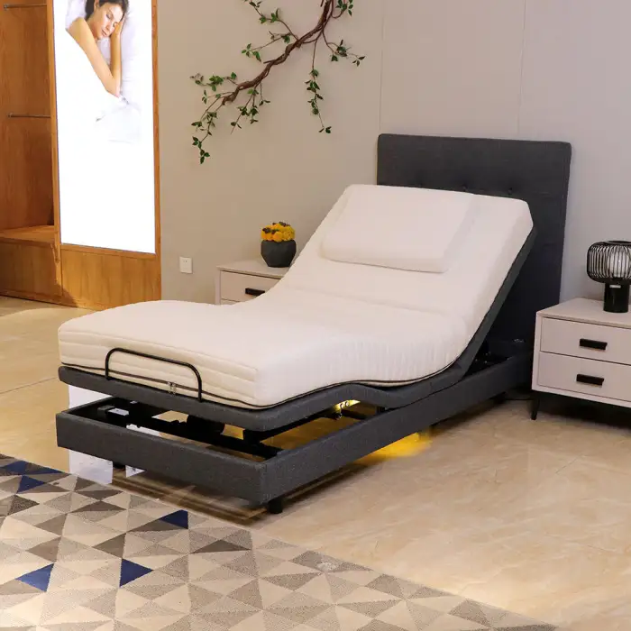 Smart Furniture Single or Double Size Electric Adjustable Bed Frames Silent Motor Electric Lift Bed for Home and Hotel