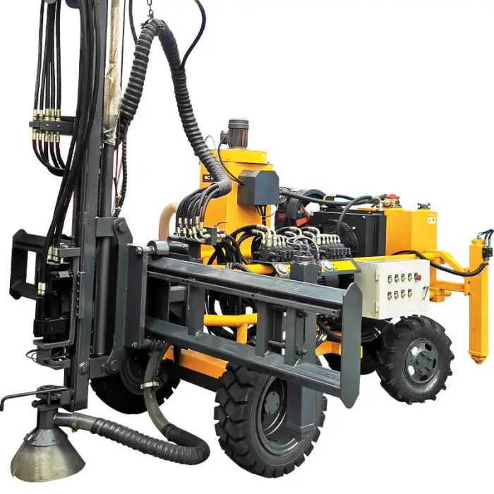 HUALONG Machinery Mobile Intergrated Down the Hole Stone Borehole Drill Equipment Electric Hydraulic Mine Drilling Rig Machine