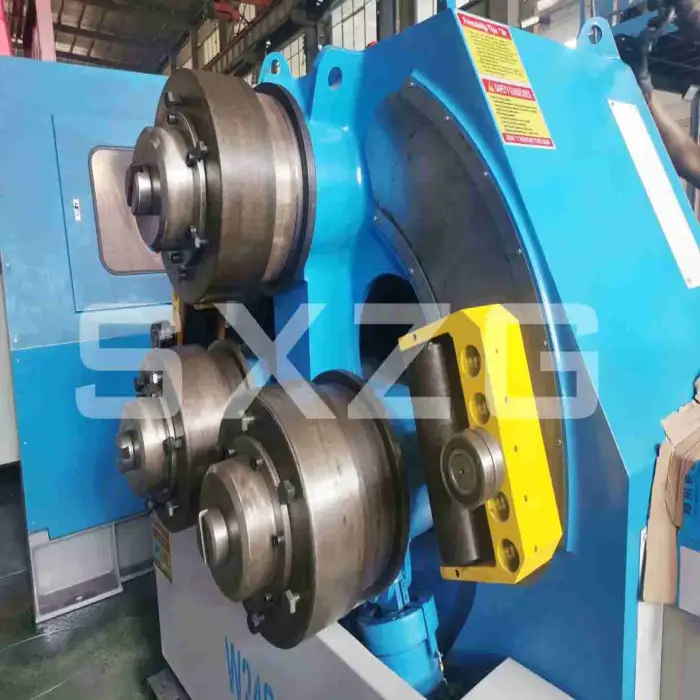 Three Rolls Section Profile Bending Machine Sheet Metal Rolling Machine Small Metal Cone Roller Bending Machine