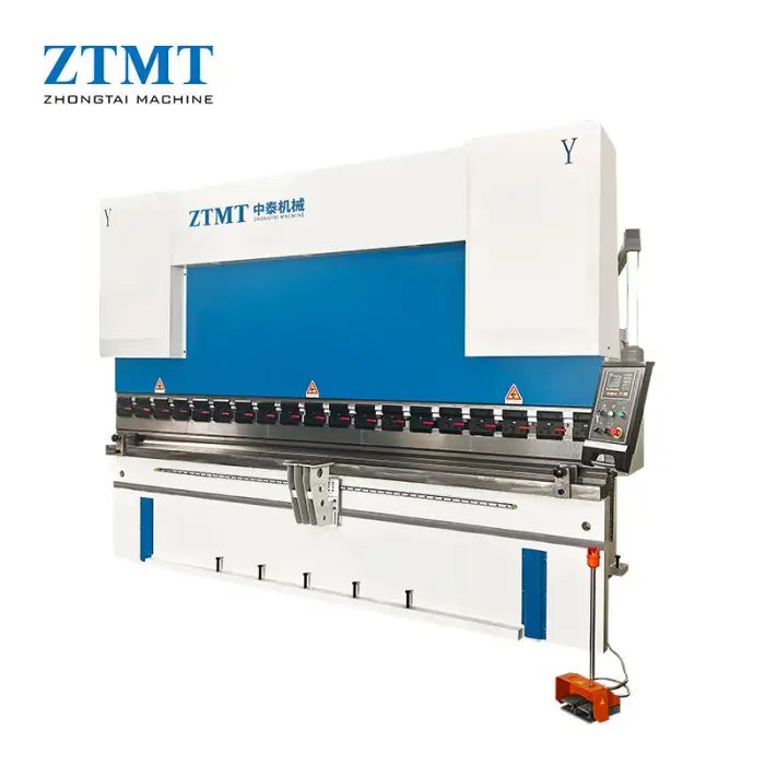 High Accuracy 250T 4000mm Automatic NC Hydraulic Sheet Metal Bending Machine 2 Axis ESTUN E21 Control System