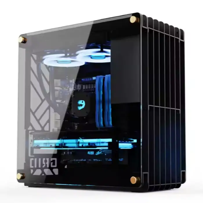 Lovingcool Open Style Support 240 Water Cooling PC Chassis Micro ATX Mini ITX CPU Casing Computer Gaming PC Case RGB with Fans