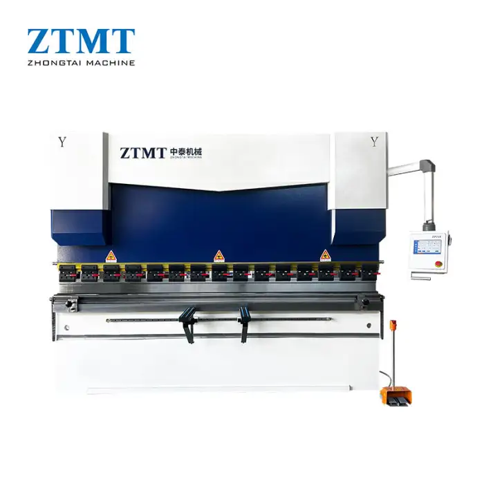 ZTMT 80T 3200mm NC Press Brake Estun E21 Control New Synchronized Stainless Steel X-Y 2 Axis Back gauge Travel Motor