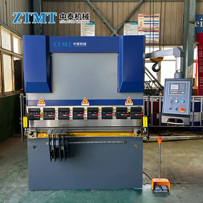 40T 1600mm NC Hydraulic Bending Machine ESTUN E21 Control System 2 Axis Control Processed Metal & Steel Sheet