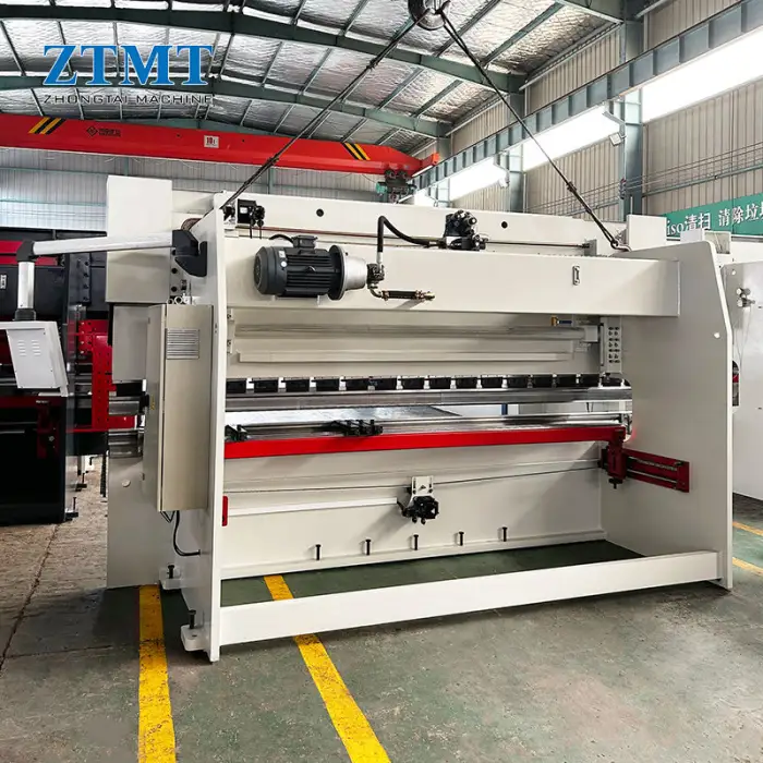 ZHONGTAI Automatic NC Press Brake 125T3200mm Hydraulic Sheet Metal Bending Machine TP01S Controller New Motor Pump Aluminum