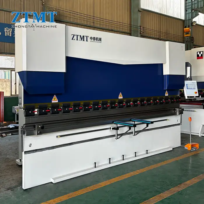 ZHONGTAI Automatic NC Press Brake 125T3200mm Hydraulic Sheet Metal Bending Machine TP01S Controller New Motor Pump Aluminum