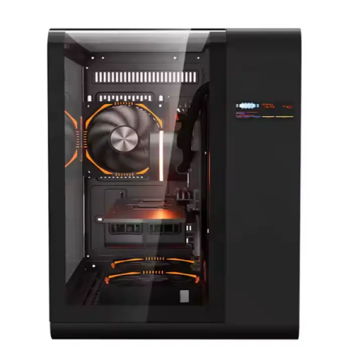 High Performance Pc Computer case Private Mode Matx case with 5 Rgb Fans 650w Power Supply Side Glass Gaming Pc