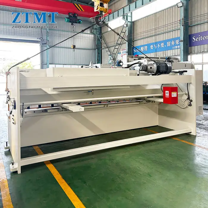 QC12Y QC12K Series CNC Shearing Machine 4*4000mm Cutting Blades Hydraulic Shearing ESTUN DELEM Control System