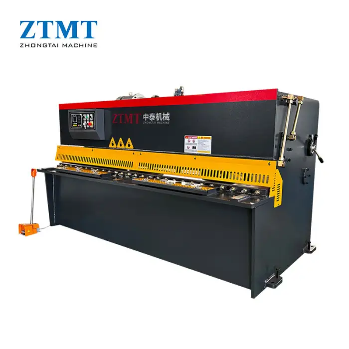 4*2500mm Fully Automatic Hydraulic Shearing Machine 4mm Mild Steel Swing Beam Shear New Motor Gear Pump-for Sheet Metal Cutting