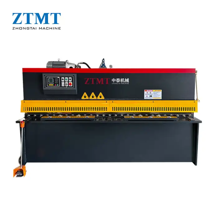 4*2500mm Fully Automatic Hydraulic Shearing Machine 4mm Mild Steel Swing Beam Shear New Motor Gear Pump-for Sheet Metal Cutting