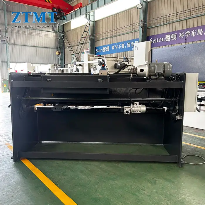 4*2500mm Fully Automatic Hydraulic Shearing Machine 4mm Mild Steel Swing Beam Shear New Motor Gear Pump-for Sheet Metal Cutting