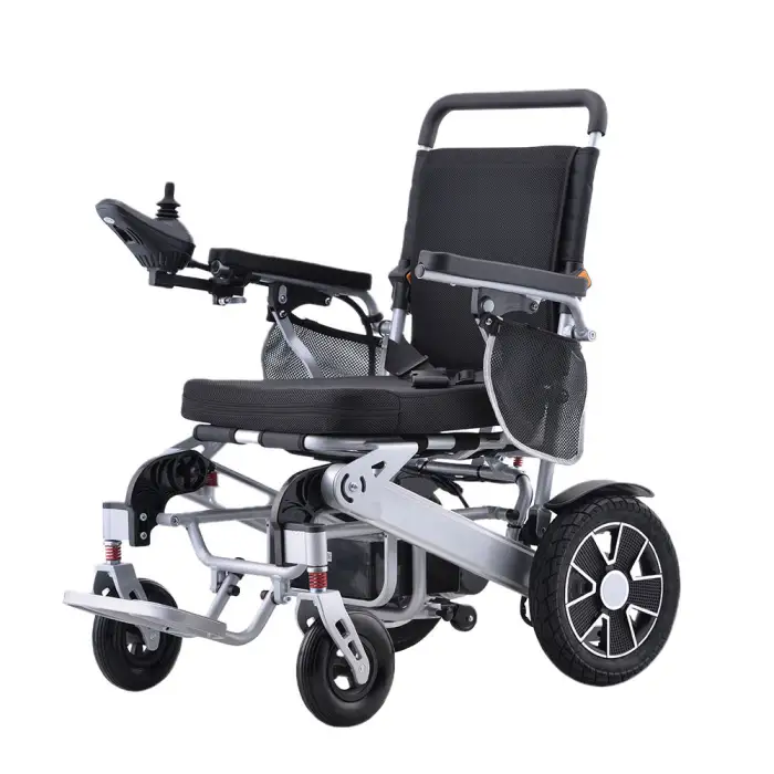 Lightweight Aluminum Alloy Manual or Electric Foldable Wheelchair for Disable Rehabilitation Equipment L411