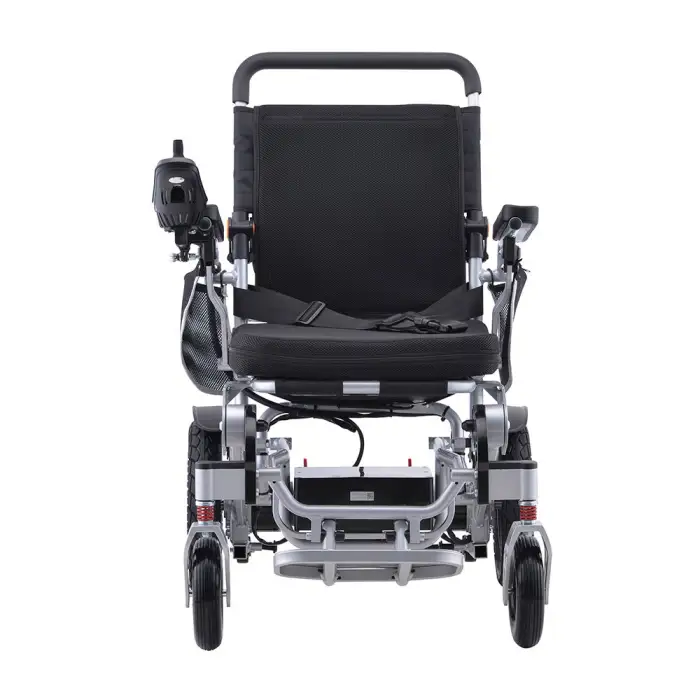 Lightweight Aluminum Alloy Manual or Electric Foldable Wheelchair for Disable Rehabilitation Equipment L411