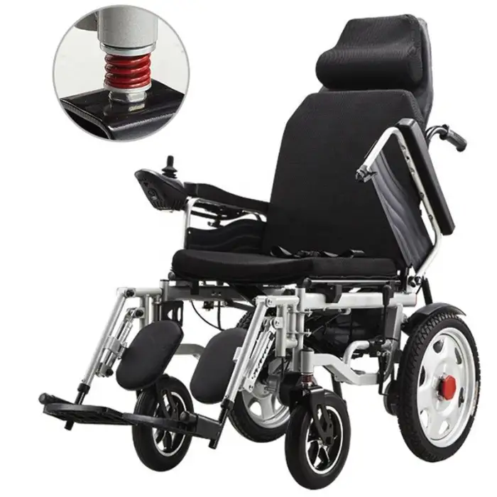 Multifunctional Adjustable Folding Electric Wheelchair for Disable 500W Motor Portable Electric Wheelchair