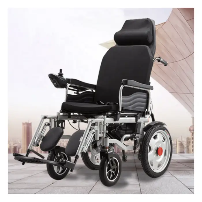 Multifunctional Adjustable Folding Electric Wheelchair for Disable 500W Motor Portable Electric Wheelchair