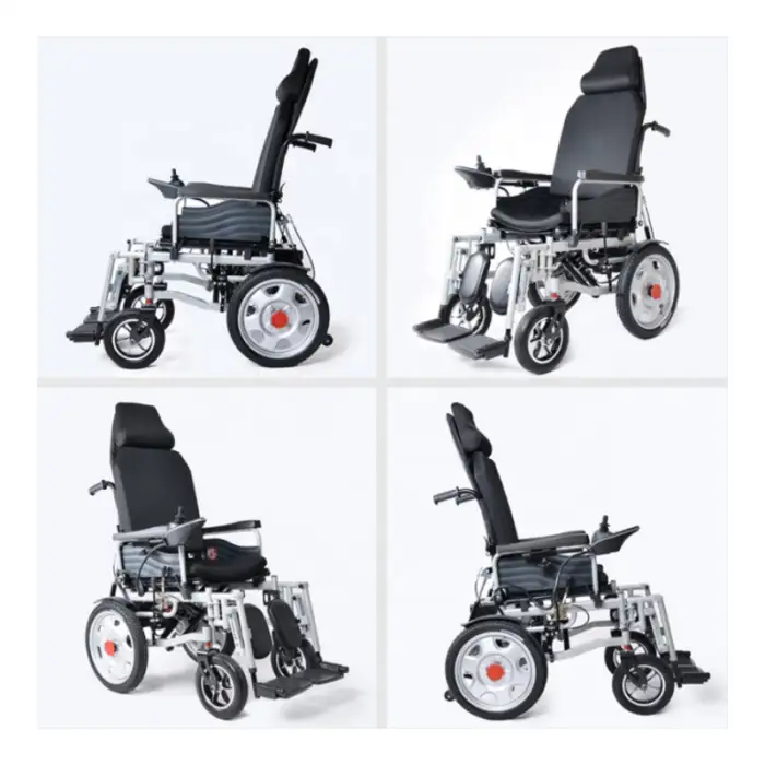 Multifunctional Adjustable Folding Electric Wheelchair for Disable 500W Motor Portable Electric Wheelchair