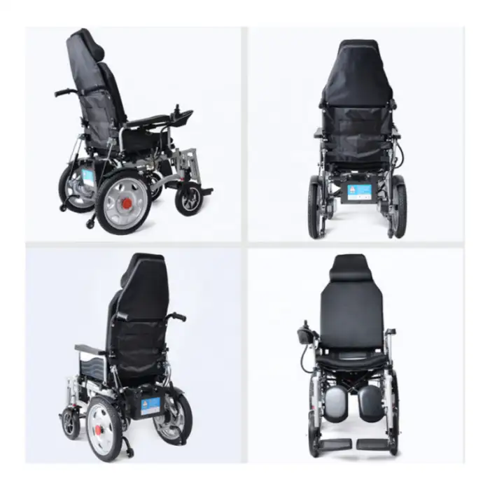 Multifunctional Adjustable Folding Electric Wheelchair for Disable 500W Motor Portable Electric Wheelchair