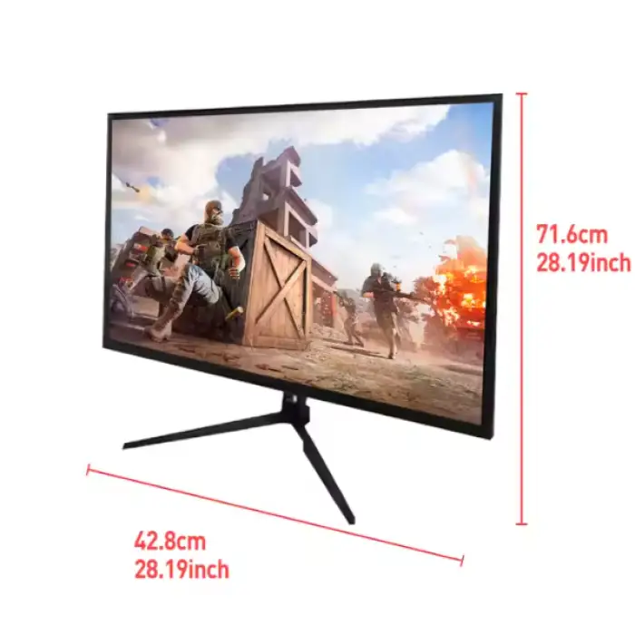 Frameless 32 Inch QHD LED LCD Monitor Wide Curved Screen 4K 120HZ 240HZ Computer Gaming Monitor