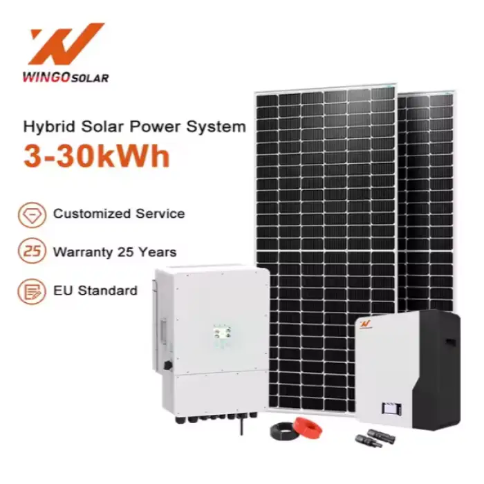 On Off Grid Solar System Complete Set 5000 W 5000 Watts 10Kw 15Kw 20Kw 30Kw Solar Panels Energy Home Systems