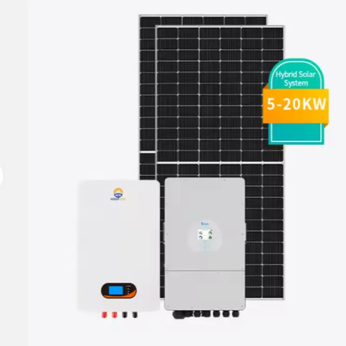 Koodsun Complete Solar System 5kw 10kw 20kw Home Power Solar System Solar Panel Set for House With Lithium Ion Battery