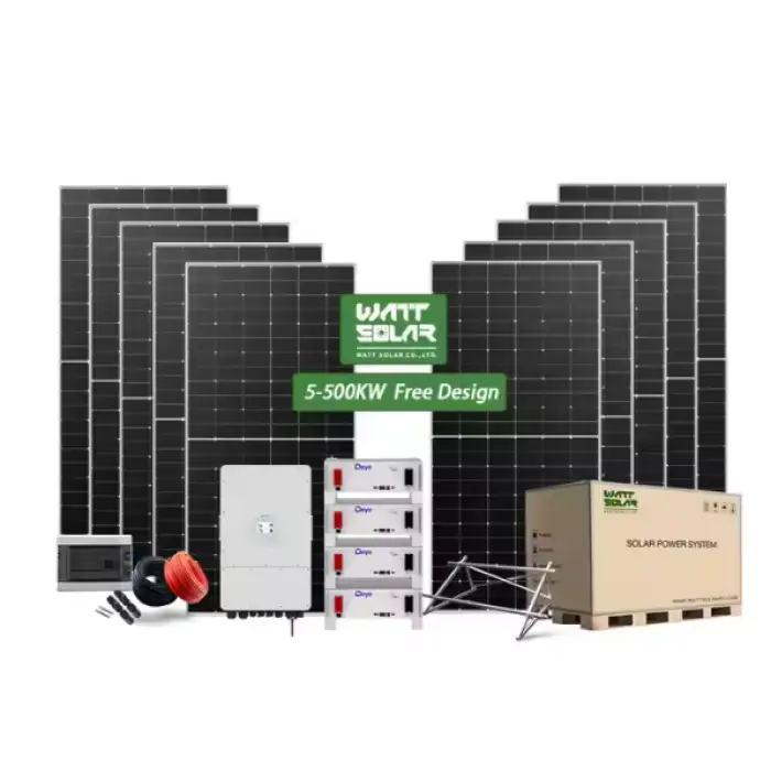 Watt Solar Industrial Solar Panel Energy System 5KW 6KW 8KW 10KW Home Solar Hybrid Power System