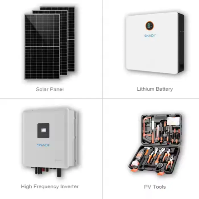 Lifepo4 Solar System 6Kw 12Kw 16 Kw Photovoltaic Kit Complete Hybrid on and Off Grid Solar Power System Home