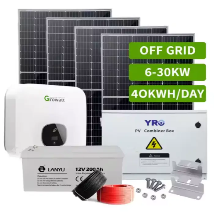 Complete Set 5kw 10kw 15kw 20kw 25kw 30kw Solar Panels System Hybrid System Solar Energy Home System