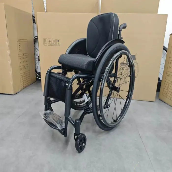 Luxury Aluminium Manual Sport Wheelchair Foldable Lightweight Wheel Chair Ultra Light Mobility Outdoor Disabled