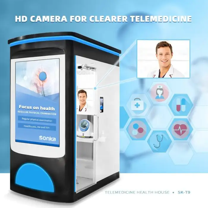 Sonka Manufacturer Price Telemedicine Kiosk for Health Center Hospital Professional Medical Device