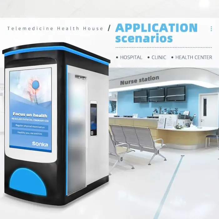 Sonka Manufacturer Price Telemedicine Kiosk for Health Center Hospital Professional Medical Device