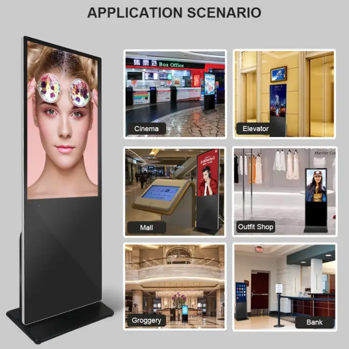 Floor Standing Advertising Screen Kiosk Advertising Display Advertising Screen Totem Kiosk