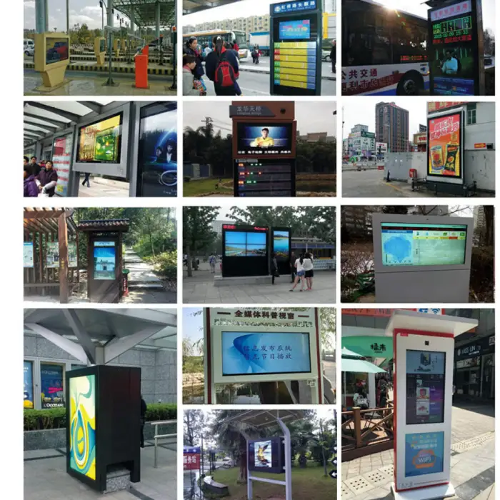 HD Waterproof IP65 Intelligent Outdoor Floor Advertising Screen Totem Kiosk