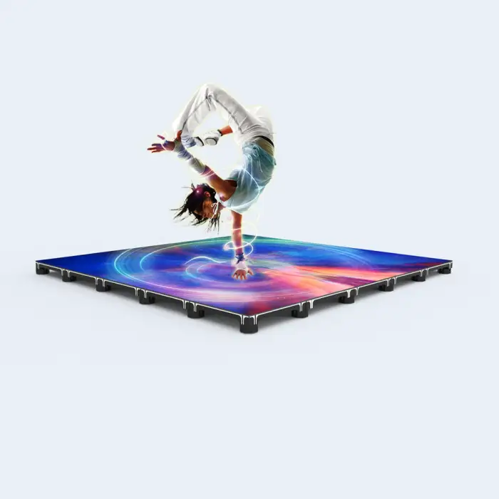 New Interactive Floor Led Display for Dancing KTV Museum Floor Mounted Led Screen P3.91 P4.81 Waterproof Led Dance Floor