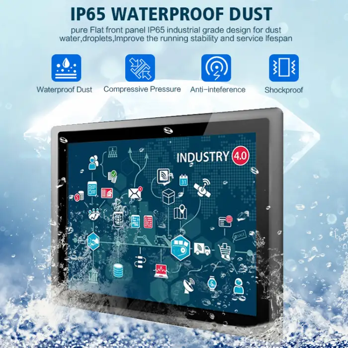 Low Cost 19" I3/ I7/i9 Touch Screen Wall Mount Pc Embedded Industrial Tablet Desktop Computer Rugged All in One PC