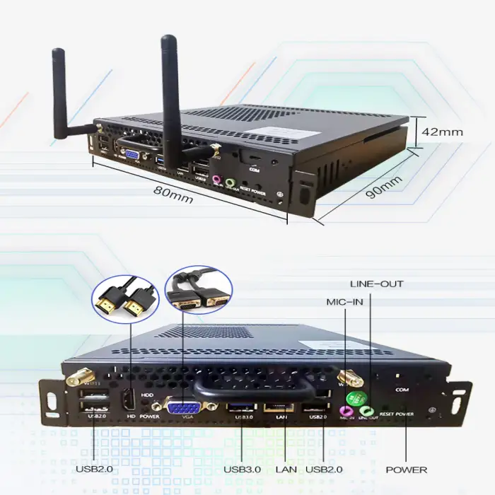 Core 6Th 8Th 10Th Gen I3 I5 I7 Mini Ops Pc Computer Industrial Ops for Interactive Flat Panel