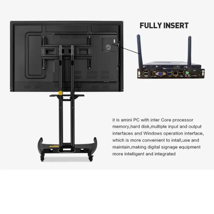 Industrial Computer 4K Display Core I3 I5 I7 OPS Mini PC for Whiteboard Education Office Industrial