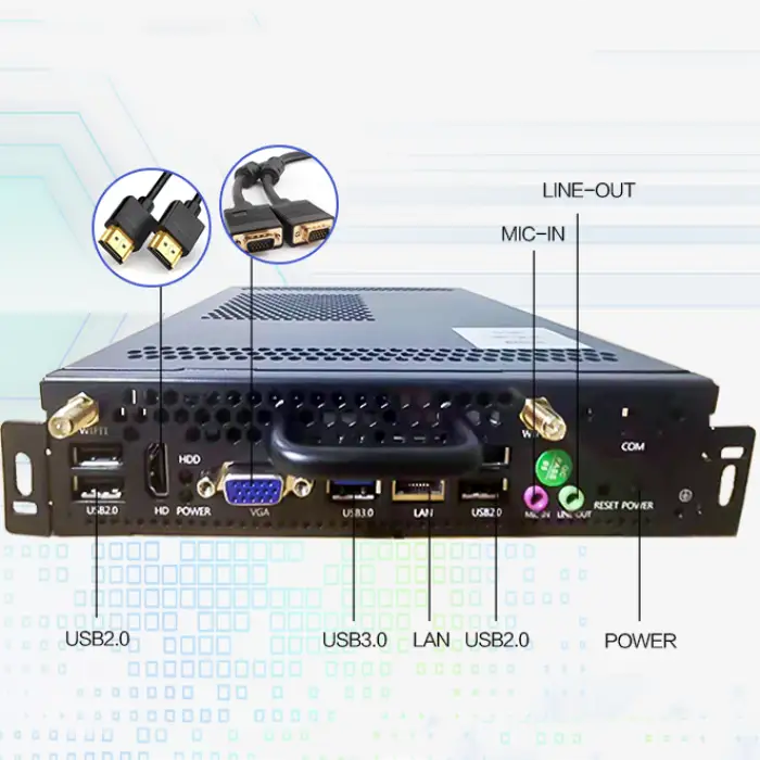 Industrial Computer 4K Display Core I3 I5 I7 OPS Mini PC for Whiteboard Education Office Industrial