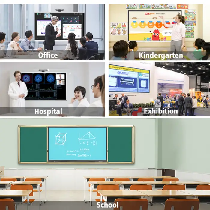 Electronic Infrared Smart Meeting Office White LCD Writing Board Interactive Large Whiteboard