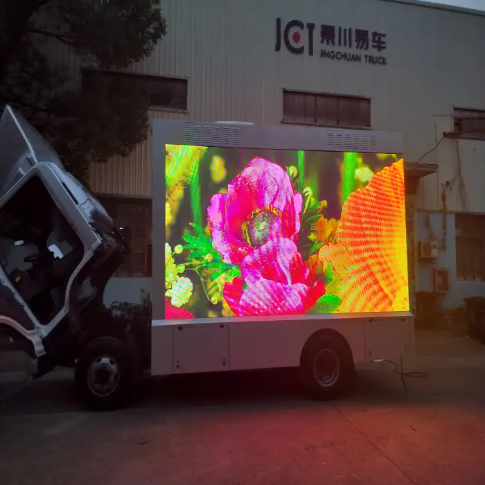 P3.91 Hottest Sale 3 Side 3D Mobile Advertisement Truck Mounted Christmas Events Led Digital Billboard for Sale